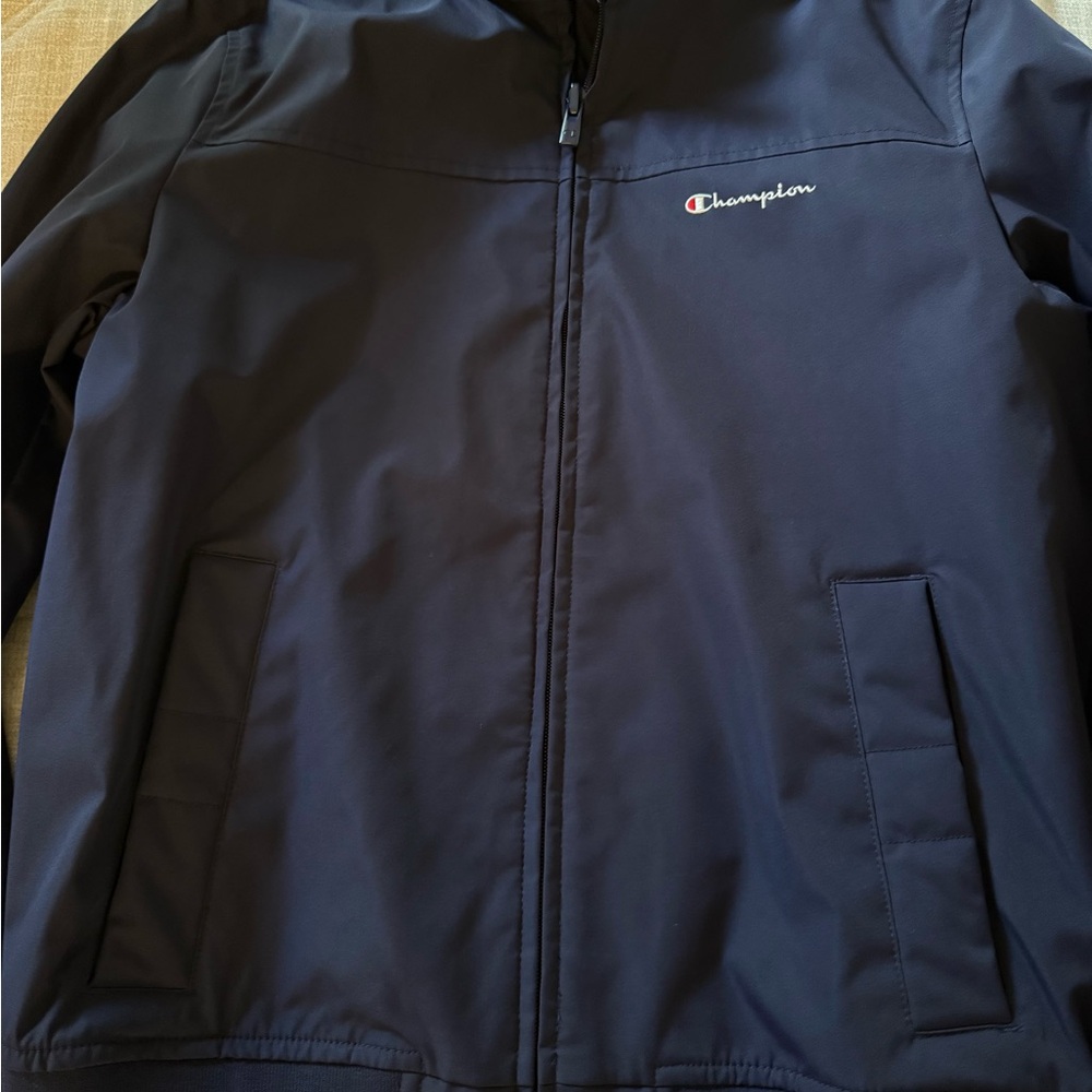 Champion Dark Blue Jacket with Green Lining